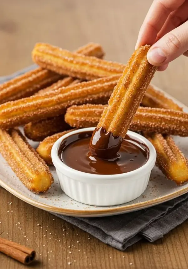Delicious mini churros made with 3 simple ingredients