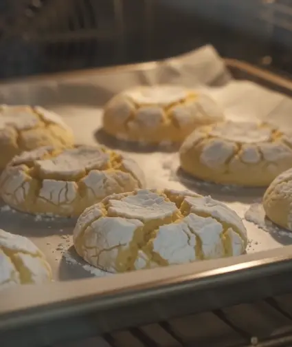 Gluten Free Lemon Crinkle Cookies
