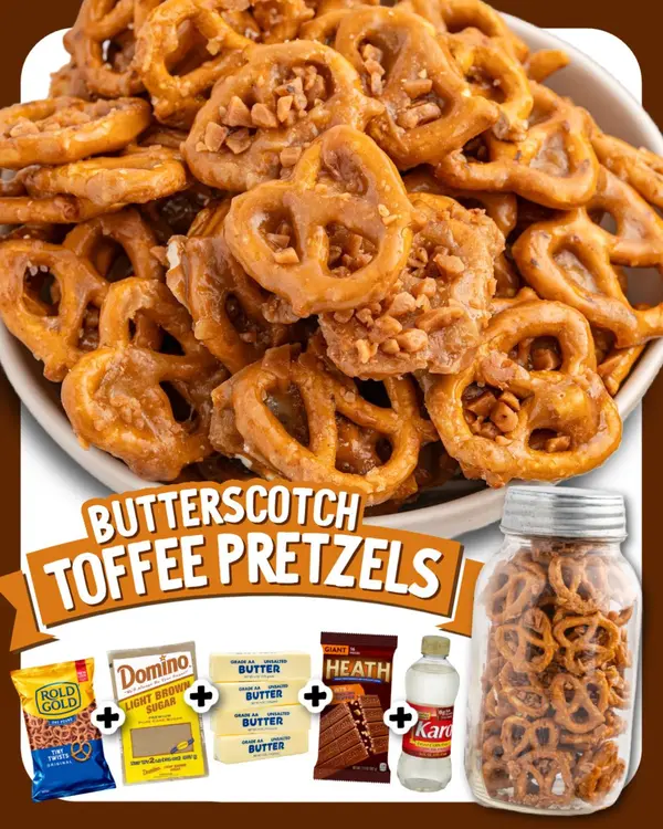 Butter Toffee Pretzels