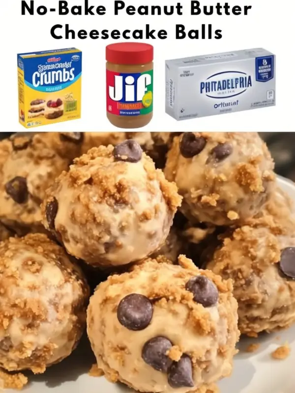 No-Bake Peanut Butter Cheesecake Balls
