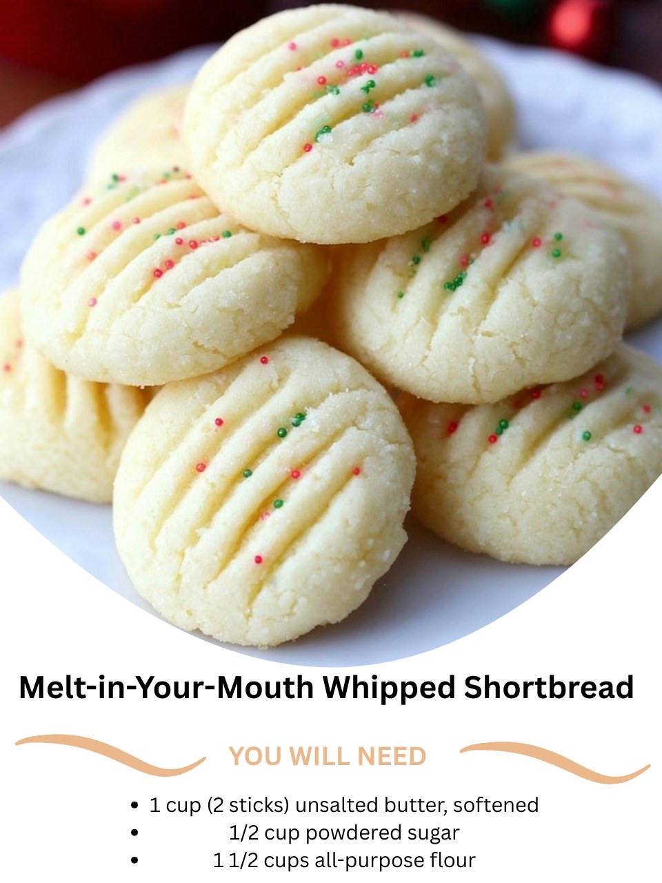 Melt-in-Your-Mouth Whipped Shortbread