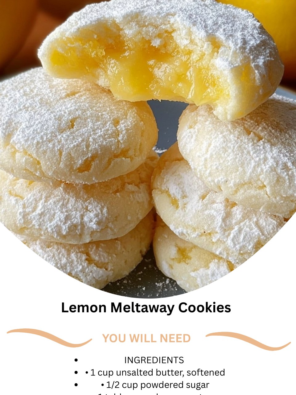 Lemon Meltway Cookies