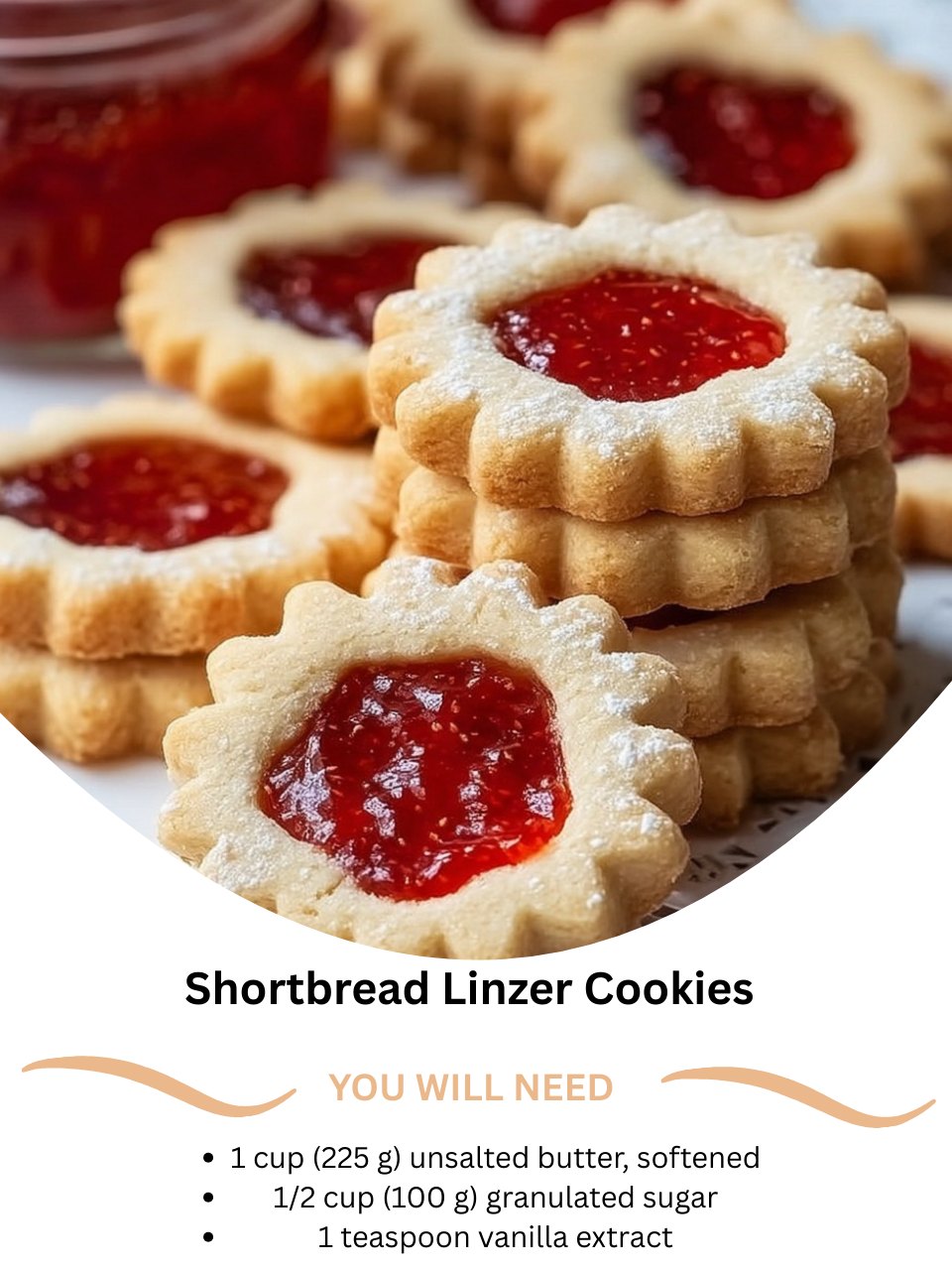 Shortbread Linzer Cookies