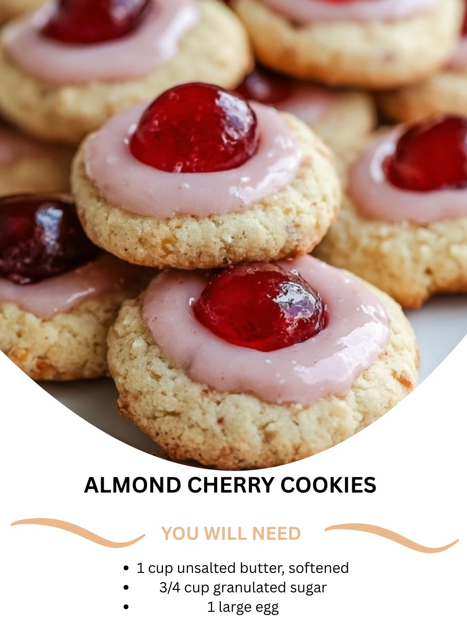 Almond Cherry Cookies