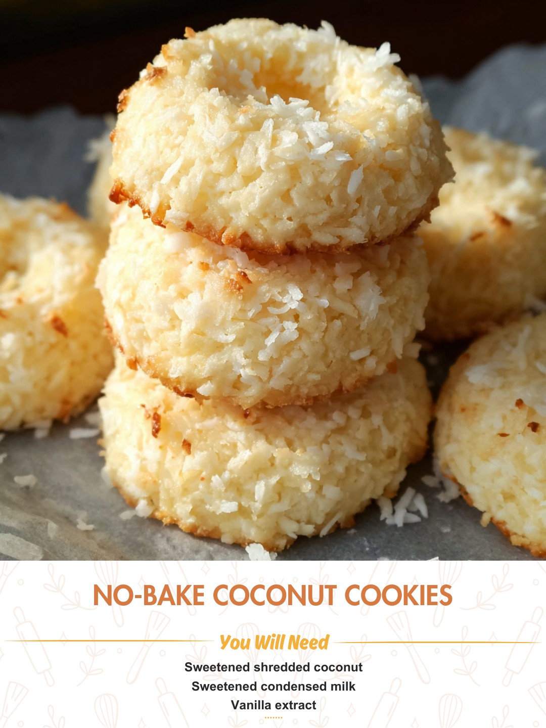 No-Bake Coconut Cookies