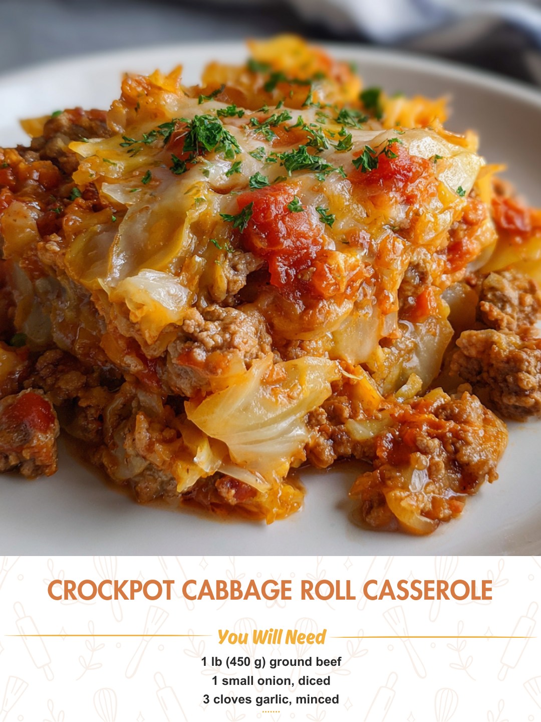Crockpot Cabbage Roll Casserole