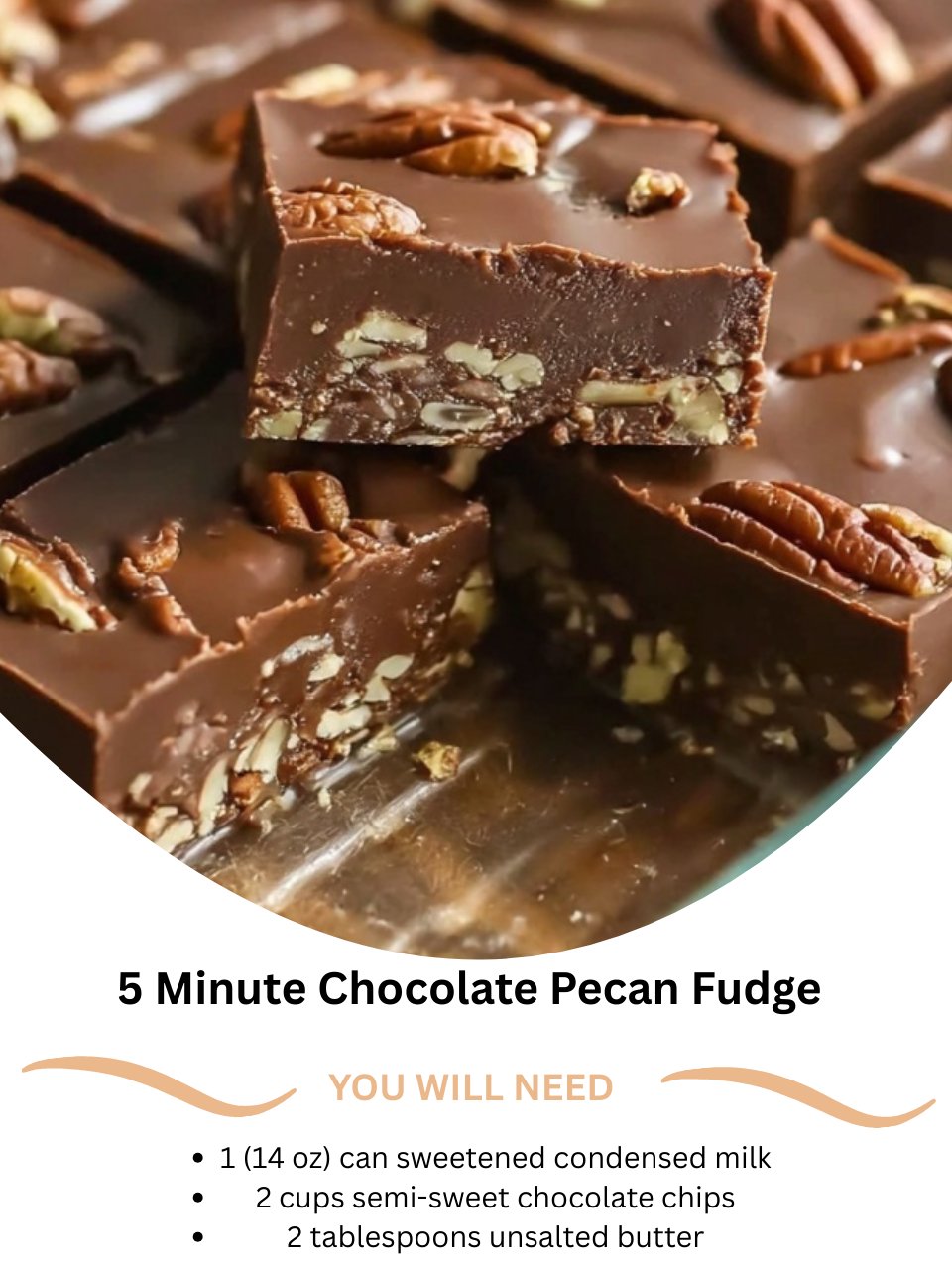 5 Minute Chocolate Pecan Fudge