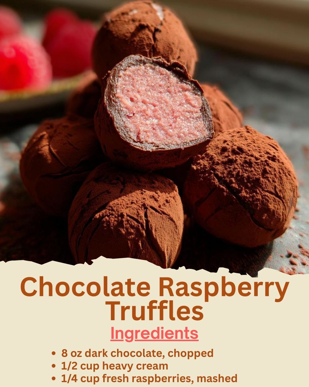 Chocolate Raspberry Truffles