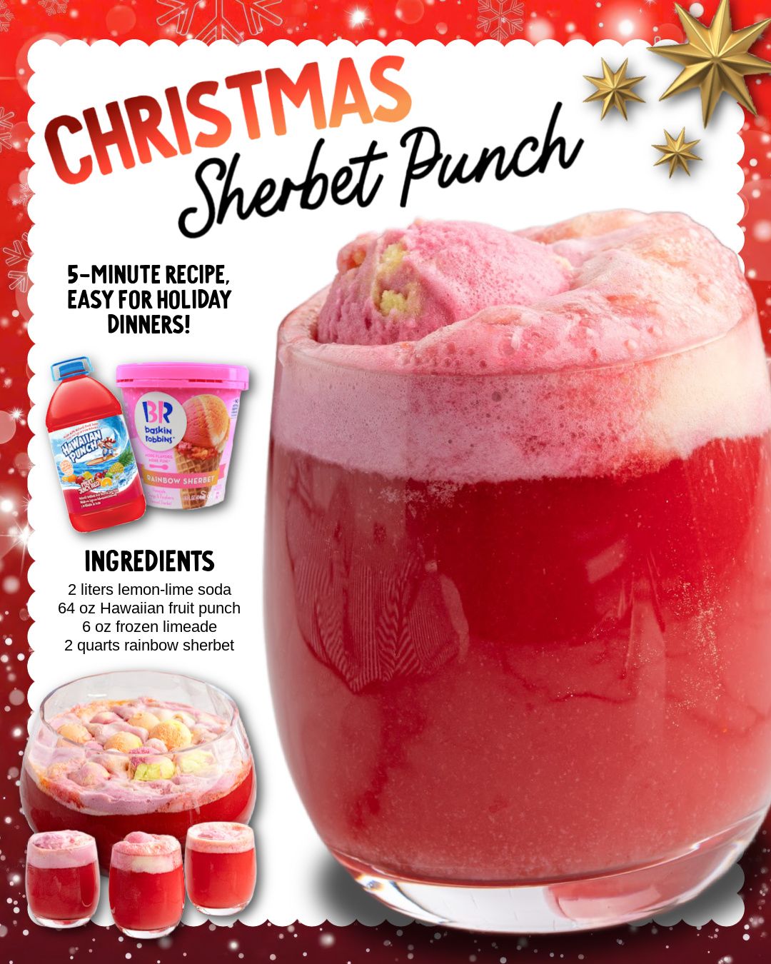 Christmas Sherbet Punch