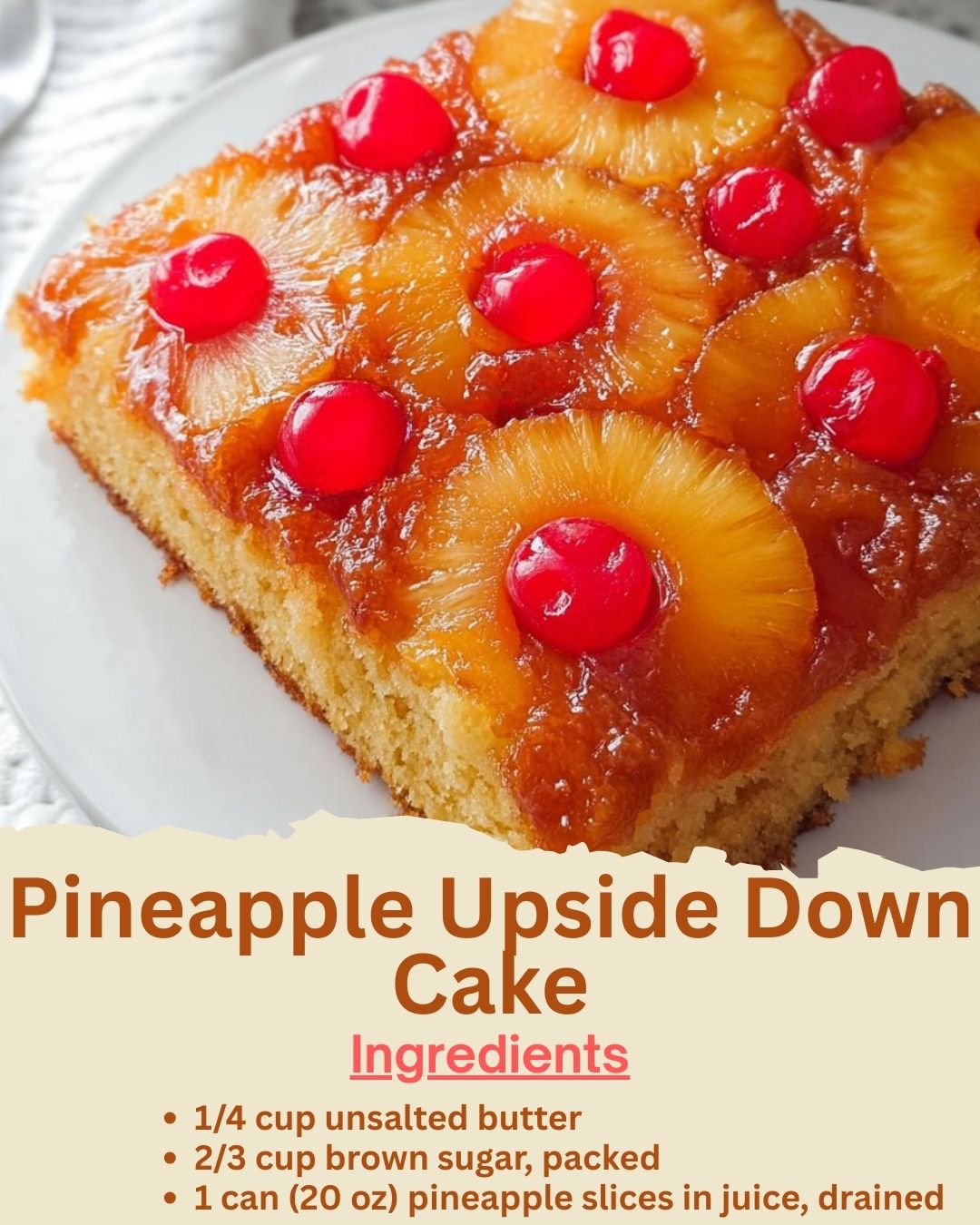 Pineapple Upside Down Cake