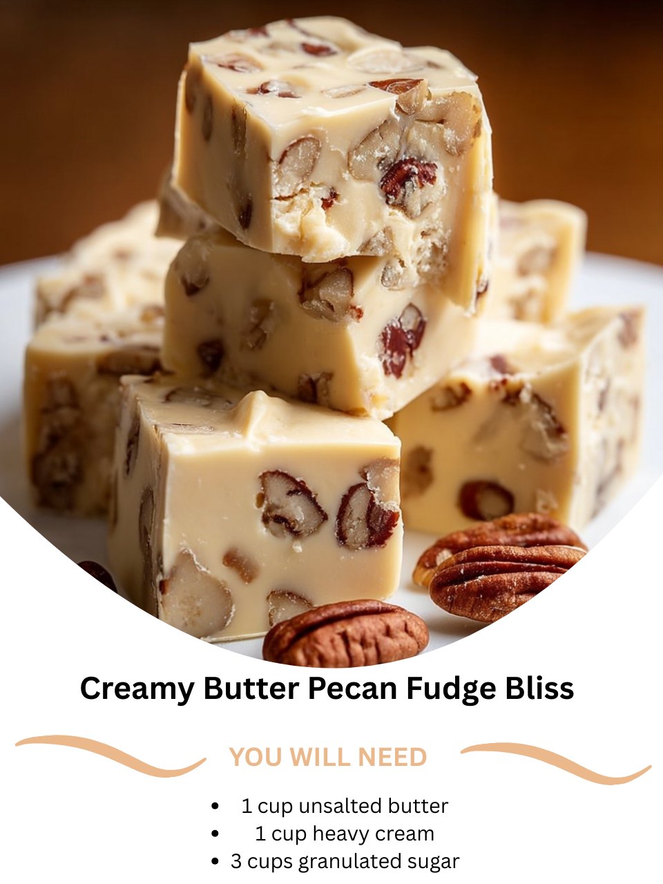 Creamy Butter Pecan Fudge Bliss