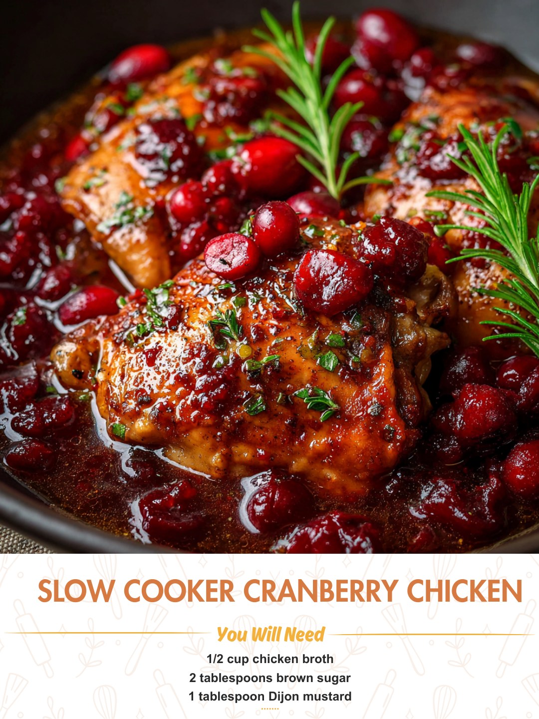 Slow Cooker Cranberry Chicken