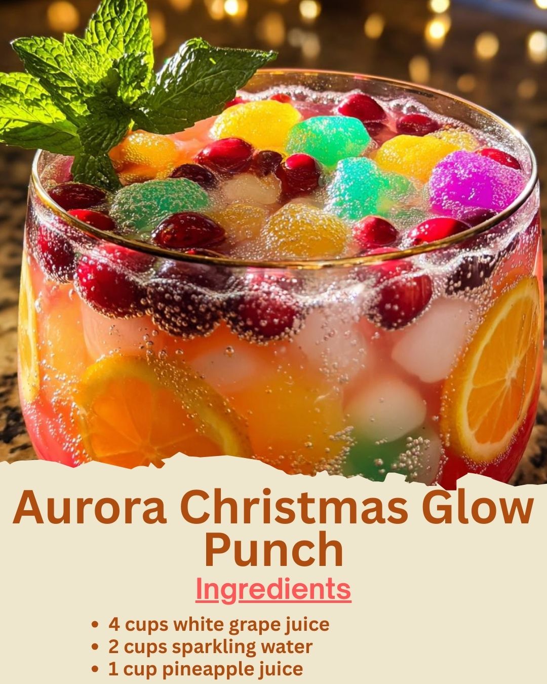 Aurora Christmas Glow Punch