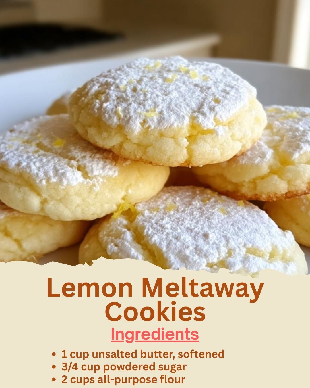 Lemon Meltaway Cookies