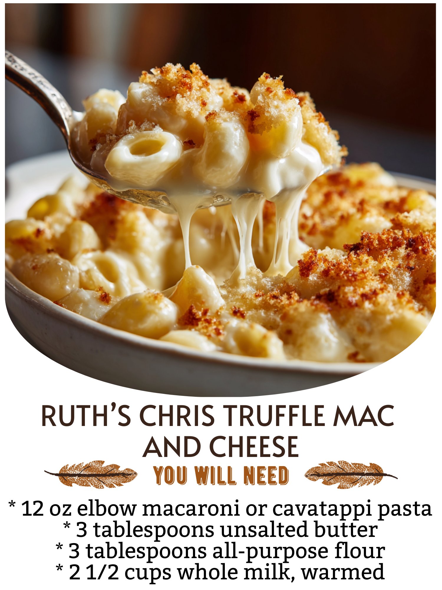  Ruth’s Chris Truffle Mac and Cheese