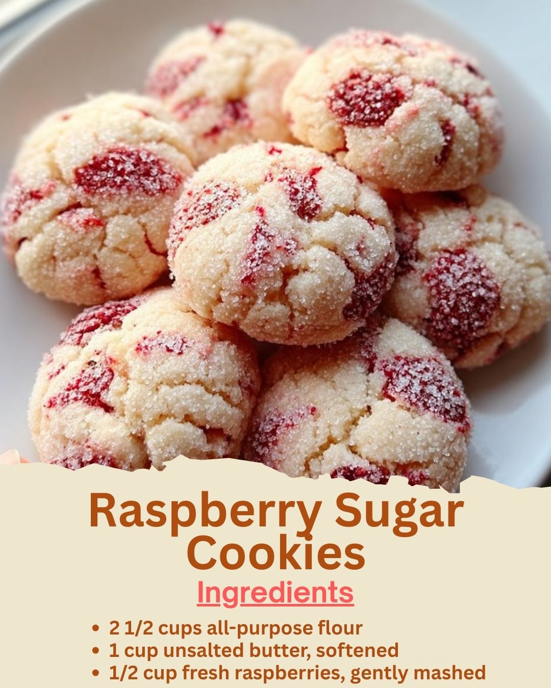 Raspberry Sugar Cookies