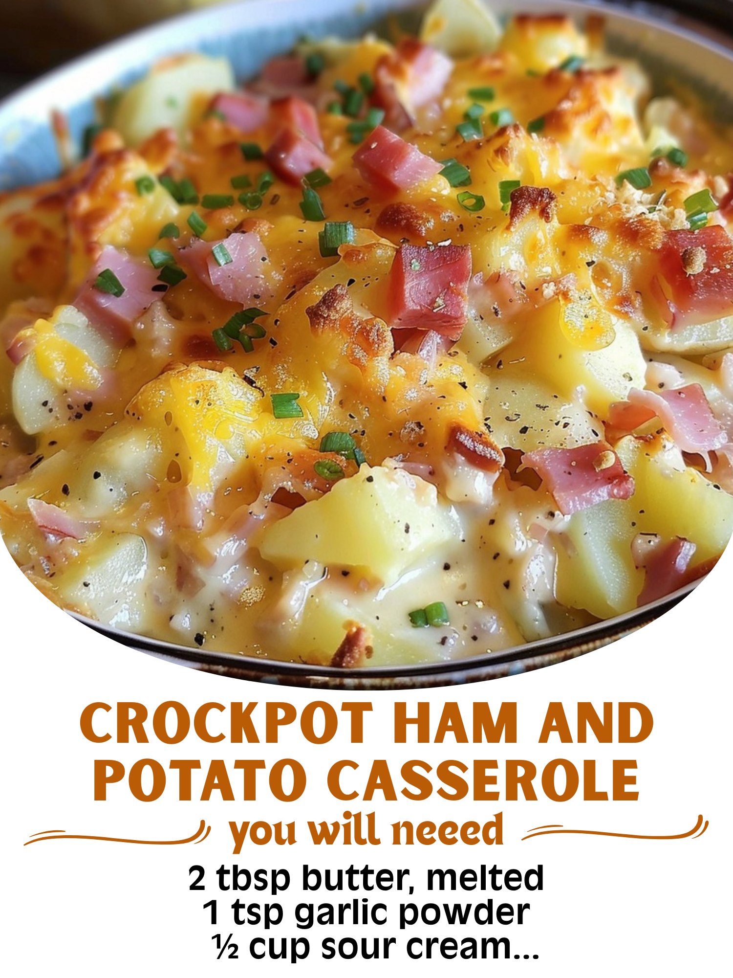 Crockpot Ham and Potato Casserole