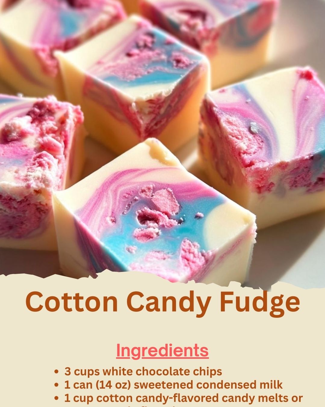 Cotton Candy Fudge
