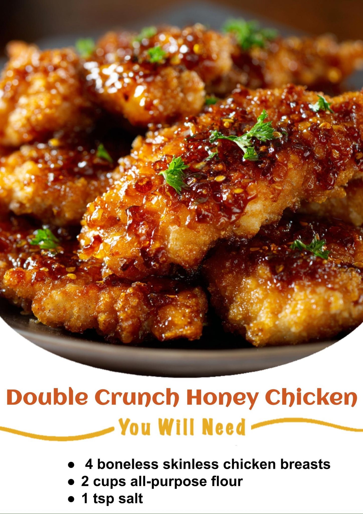 DOUBLE CRUNCH HONEY GARLIC CHICKEN