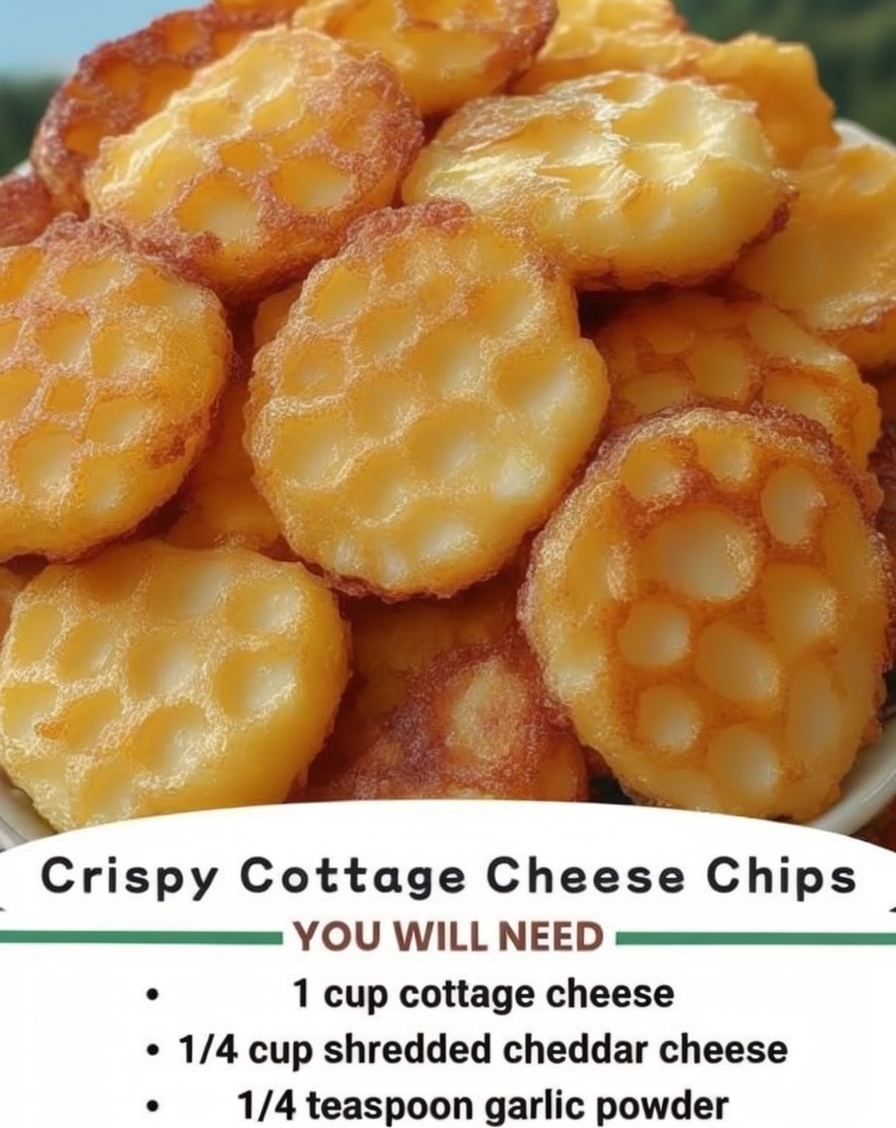 Crispy Cottage Cheese Chips