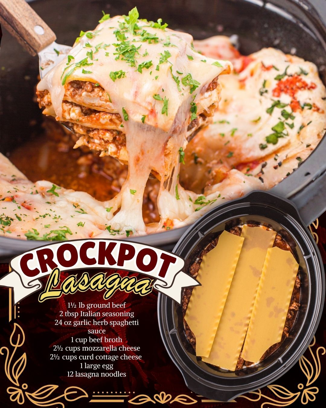 CROCKPOT LASAGNA