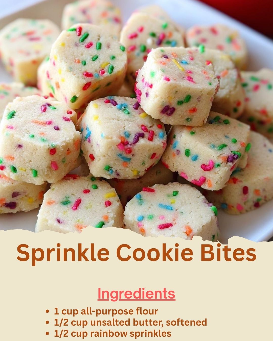 Sprinkle Cookie Bites