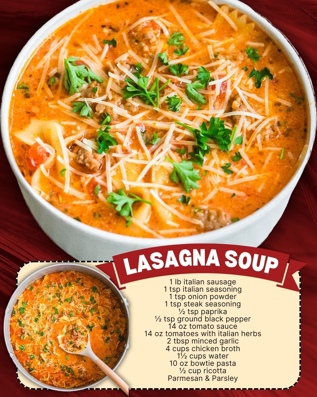 Lasagna Soup