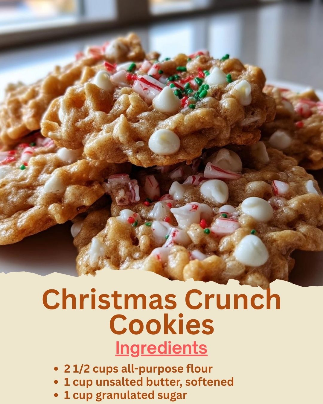 Christmas Crunch Cookies