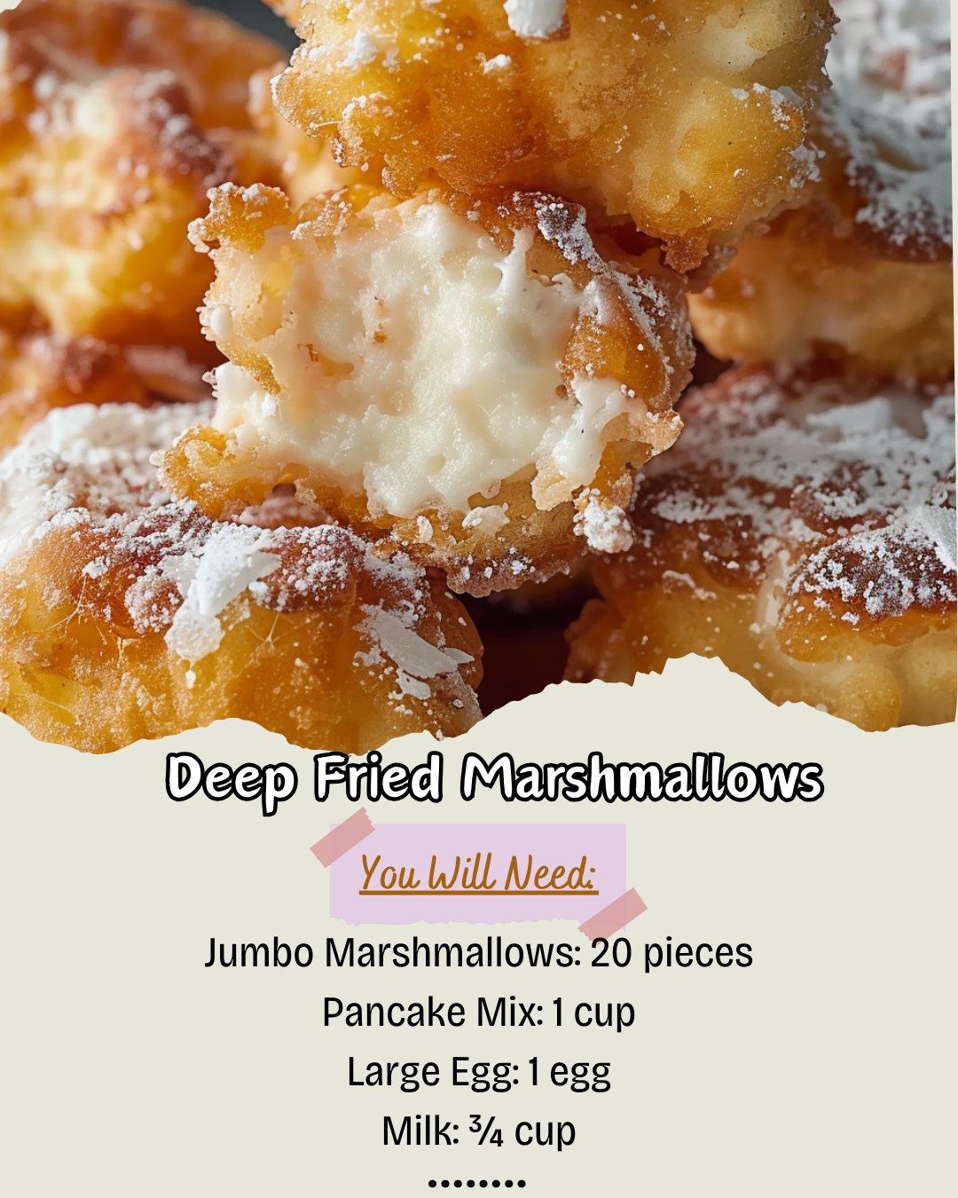 Deep Fried Marshmallows