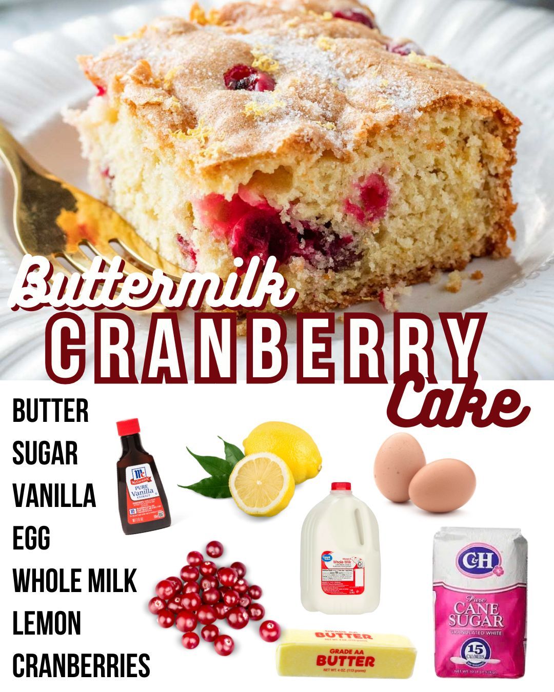 Buttermilk Cranberry Cake