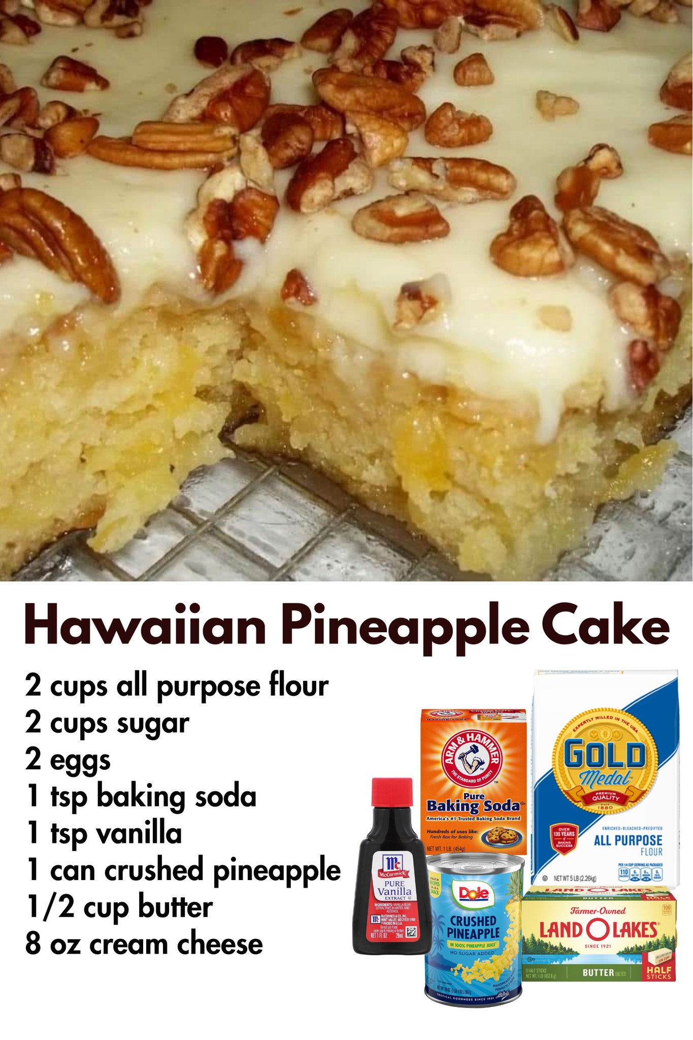 Hawaiian Pineapple Cake