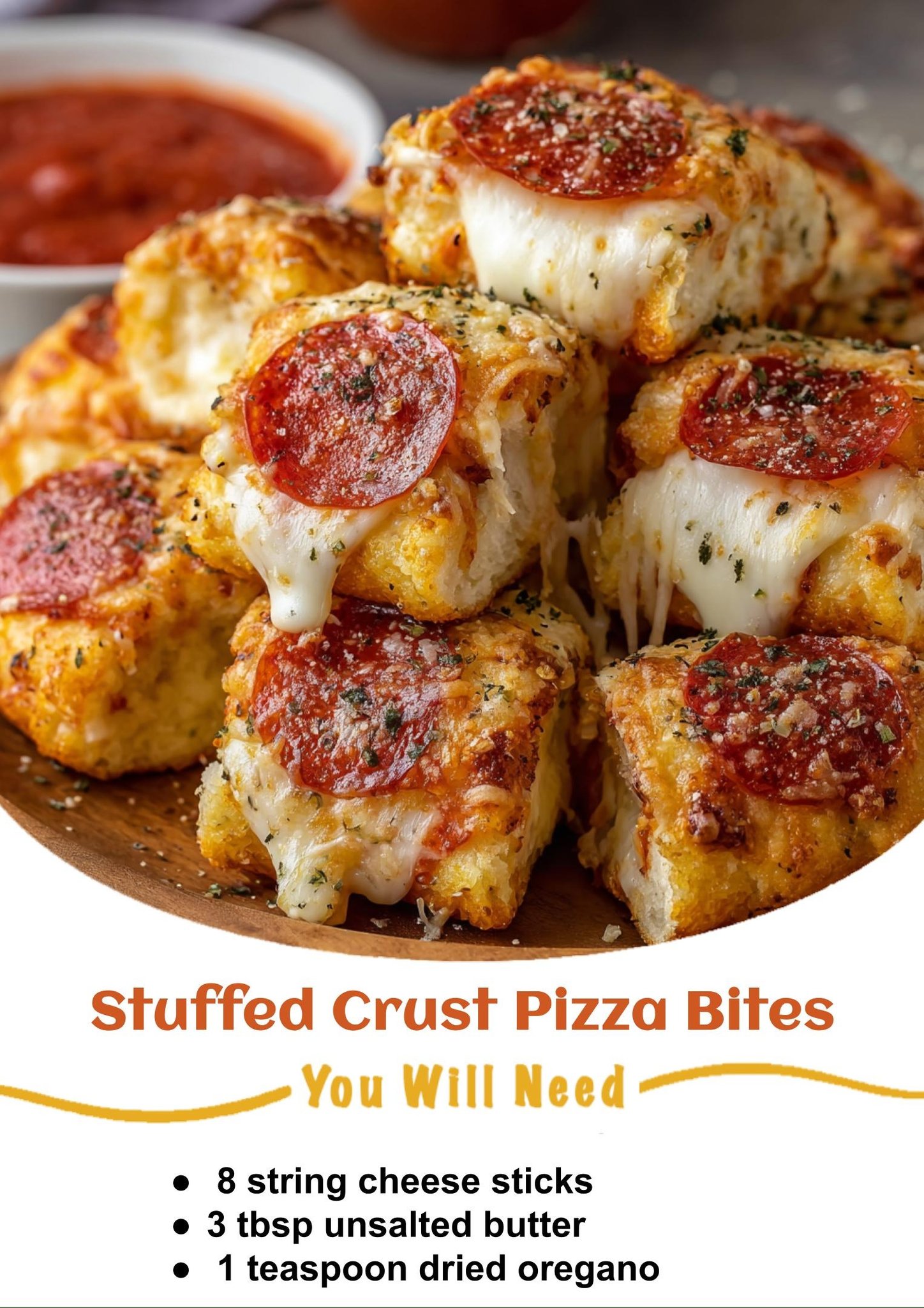 Stuffed Crust Pizza Bites