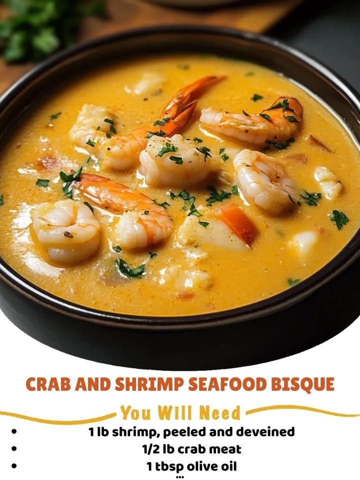 Crab And Shrimp Seafood Bisque