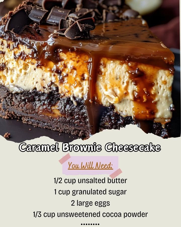 Caramel Brownie Cheesecake