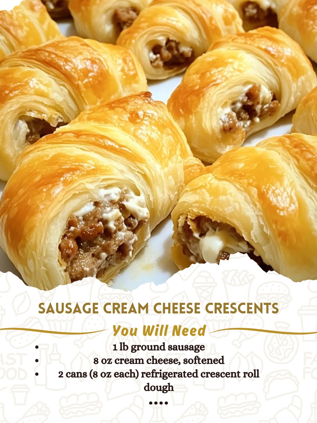 Sausage Cream Cheese Crescents