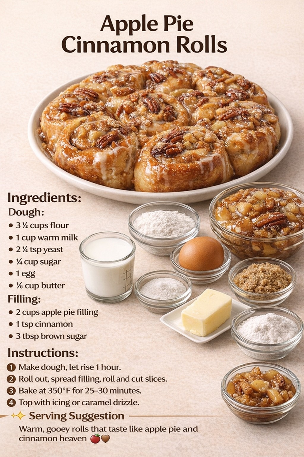 Apple Pie Cinnamon Rolls