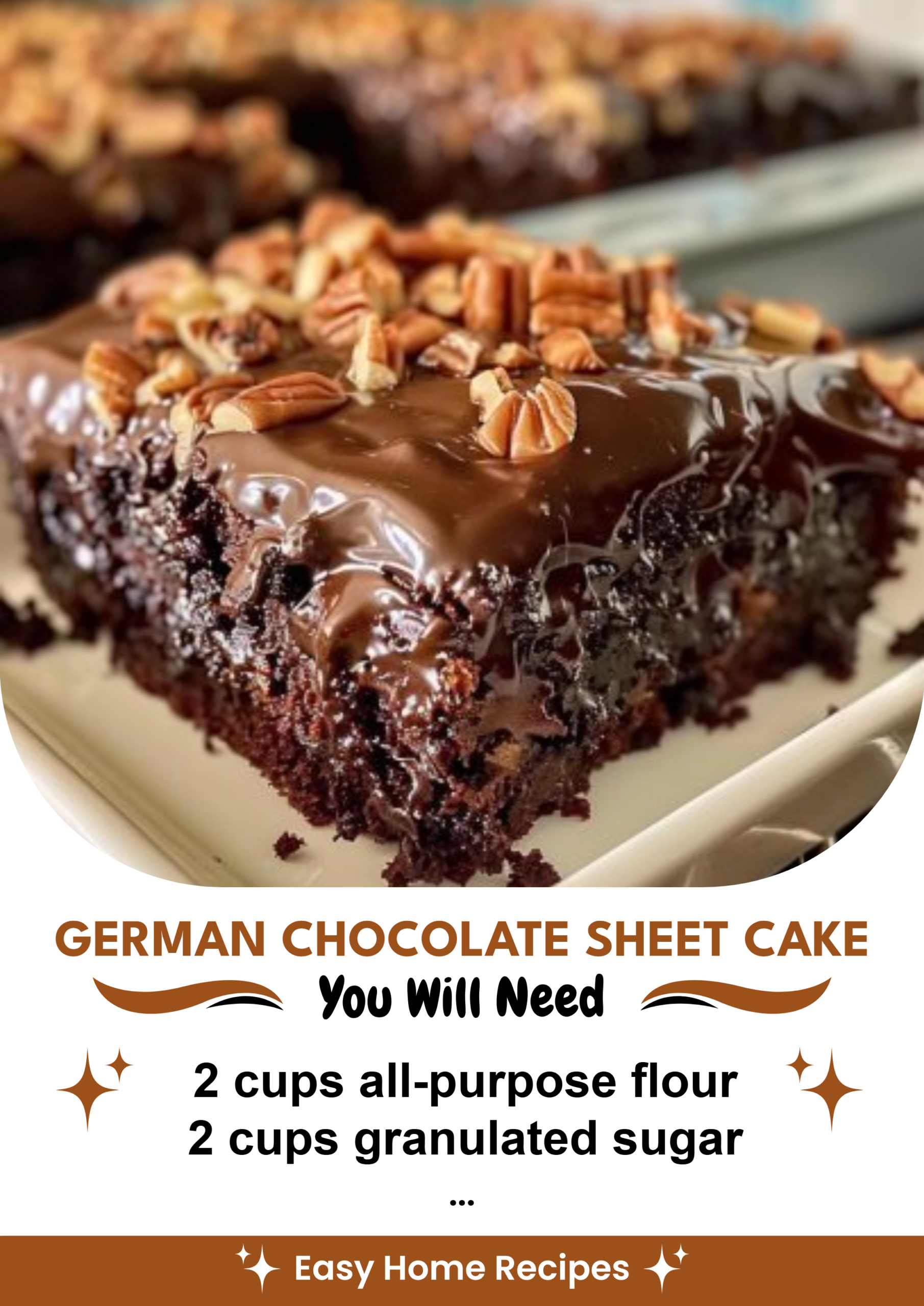 German Chocolate Sheet Cake