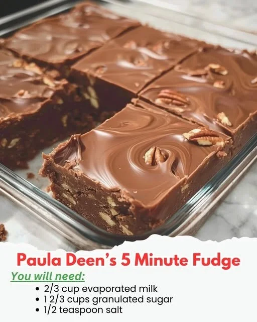 Delicious and easy 5 Minute Fudge recipe by Paula Deen.
