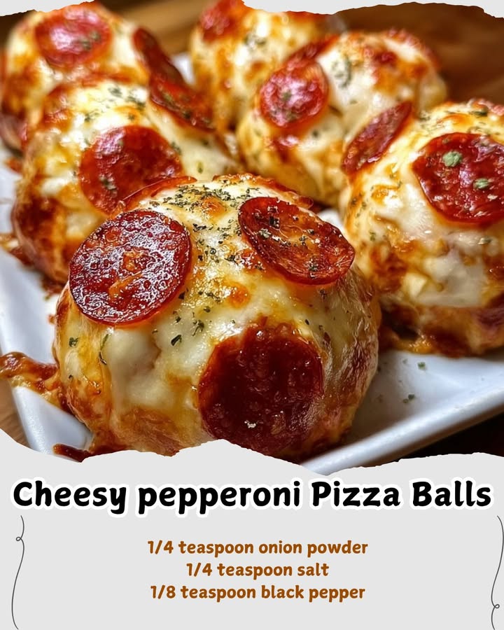 Cheesy Pepperoni Pizza Balls