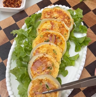 Ham & Cheese Onion Rings