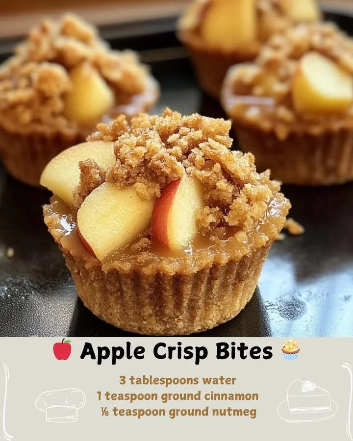Delicious Apple Crisp Bites with sweet apples and crunchy topping