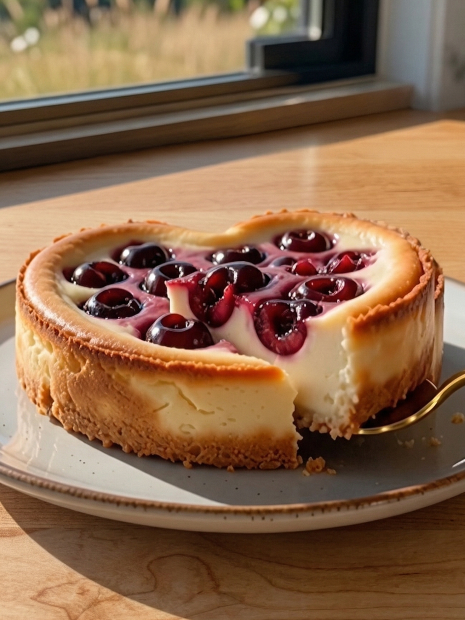 Healthy Cherry Cheesecake (High-Protein)
