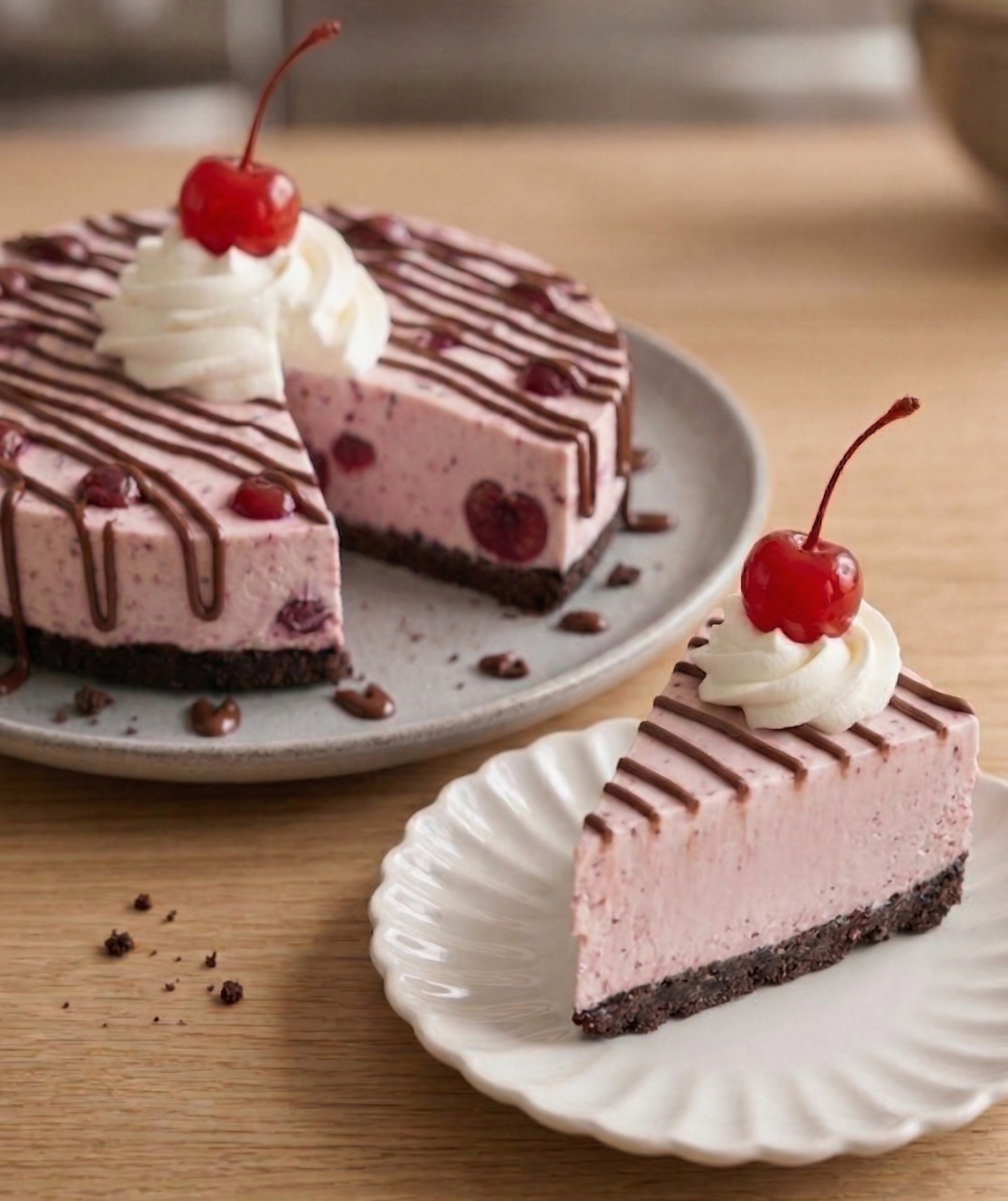 Cherry Ice Cream Pie