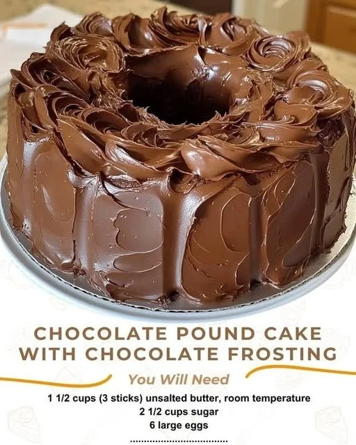 Deliciously moist chocolate pound cake slice on a plate