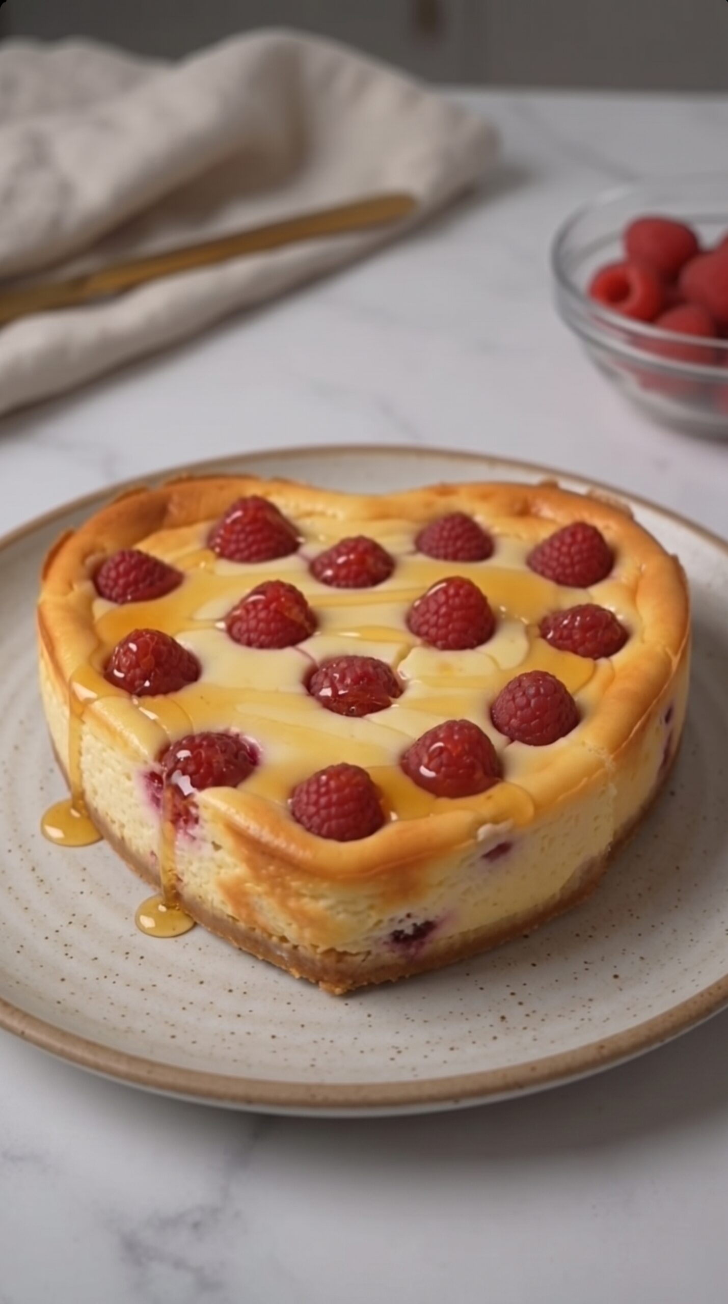 Raspberry Yogurt Cheesecake