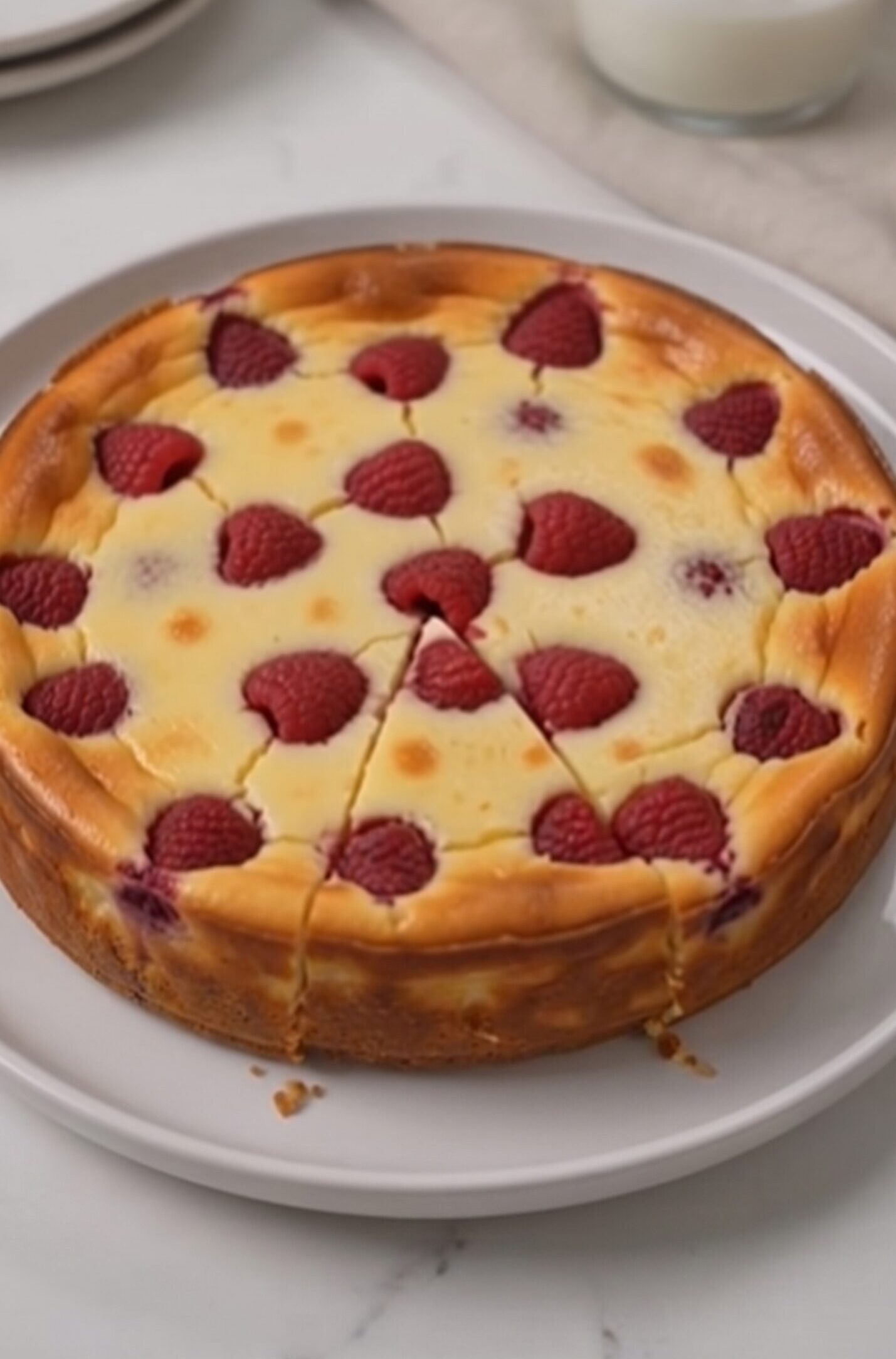 Tender Raspberry Cheesecake