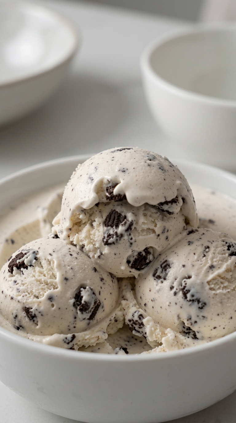 Homemade Oreo Ice Cream